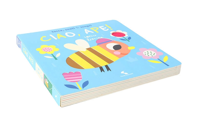 China Factory Hardcover Book Printing Services Children Interesting French Leaning Flap Board Book